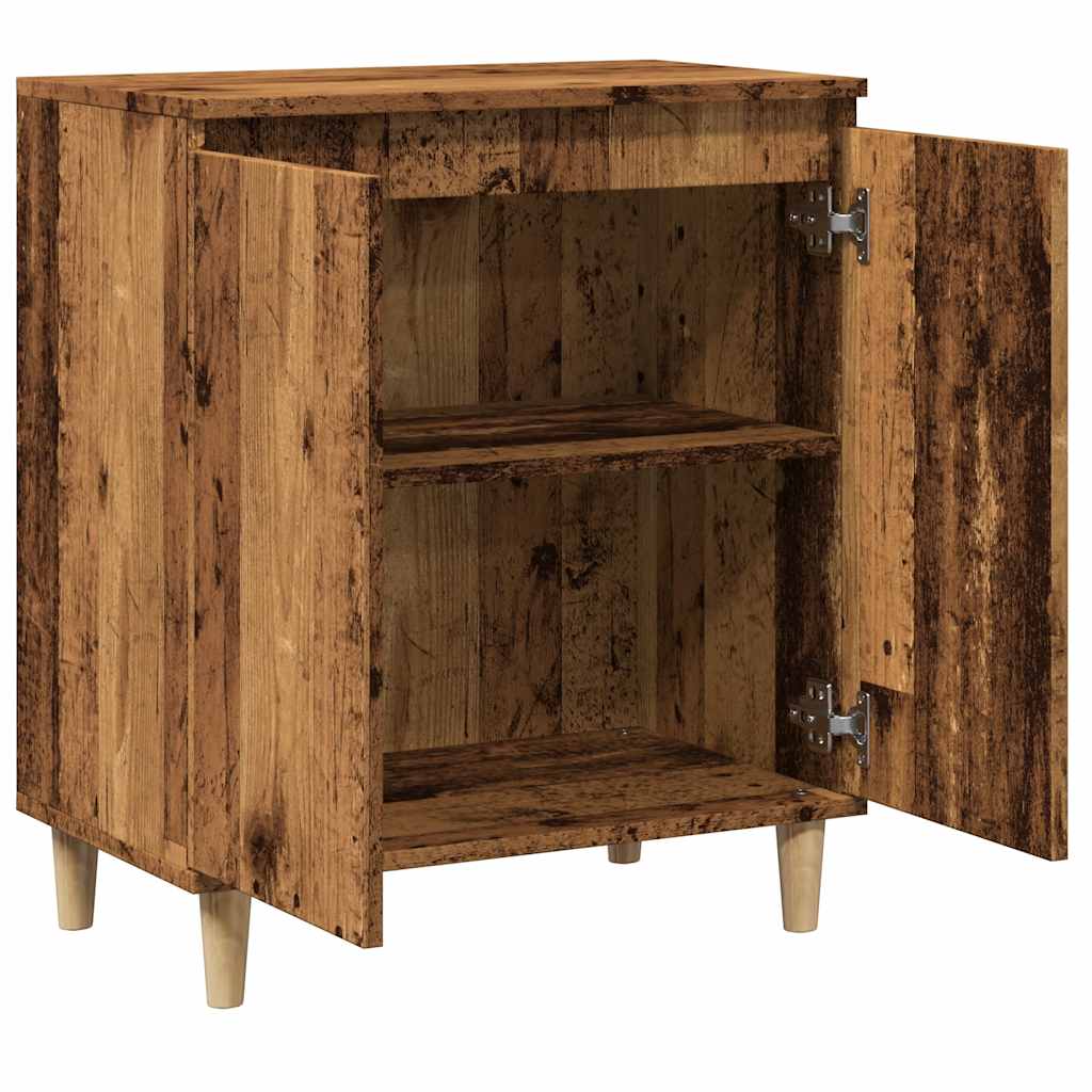 Skjenk gammelt tre 60x35x70 cm konstruert tre