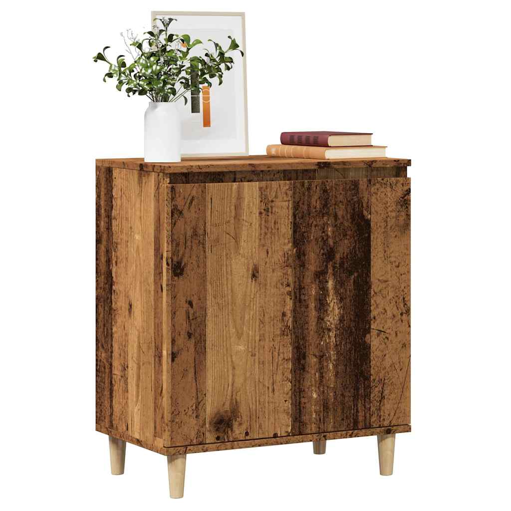 Skjenk gammelt tre 60x35x70 cm konstruert tre