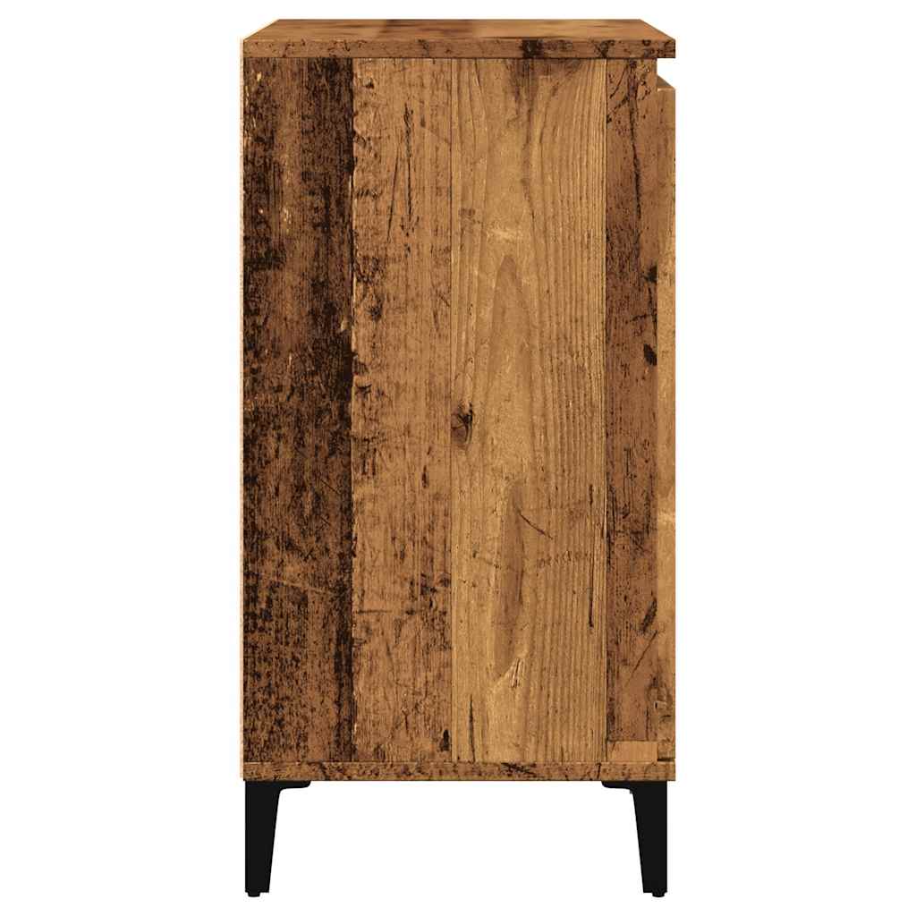 Skjenk gammelt tre 60x35x70 cm konstruert tre