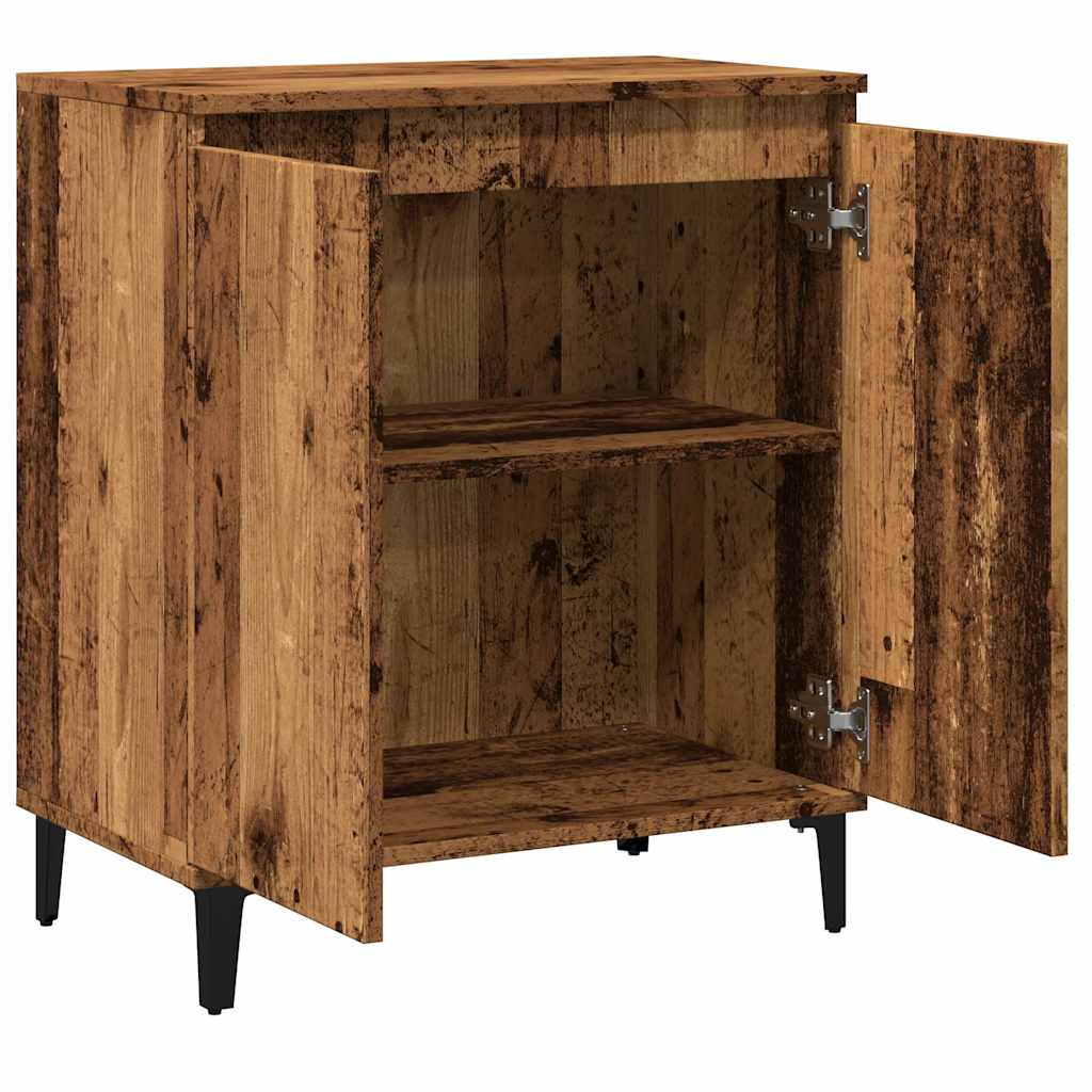 Skjenk gammelt tre 60x35x70 cm konstruert tre