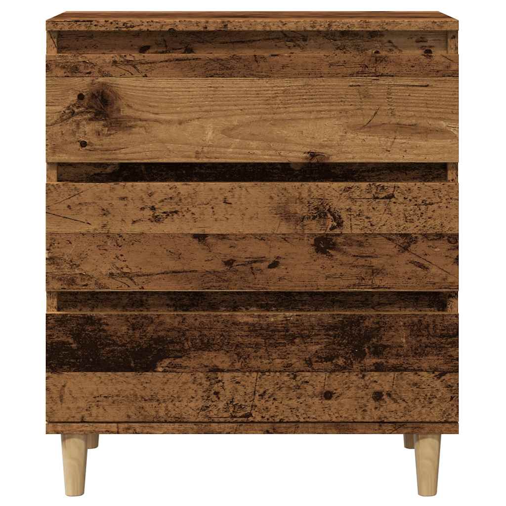 Skjenk gammelt tre 60x35x70 cm konstruert tre