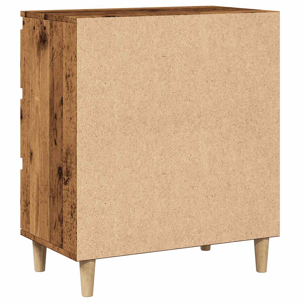 Skjenk gammelt tre 60x35x70 cm konstruert tre