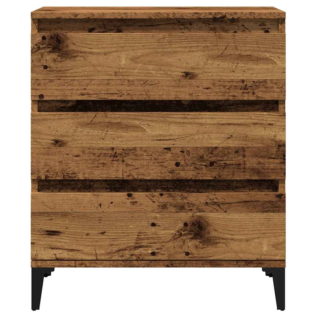 Skjenk gammelt tre 60x35x70 cm konstruert tre