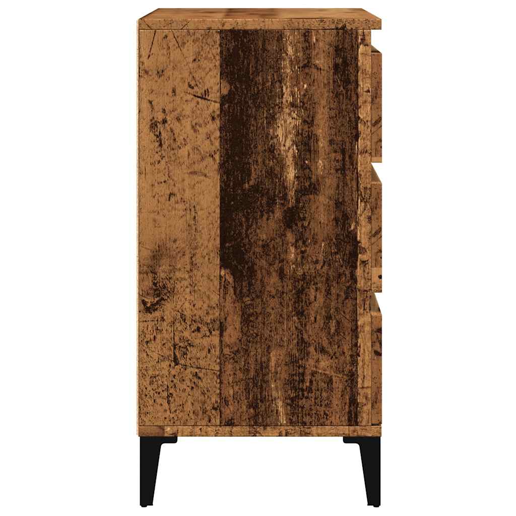 Skjenk gammelt tre 60x35x70 cm konstruert tre