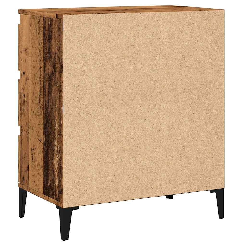 Skjenk gammelt tre 60x35x70 cm konstruert tre