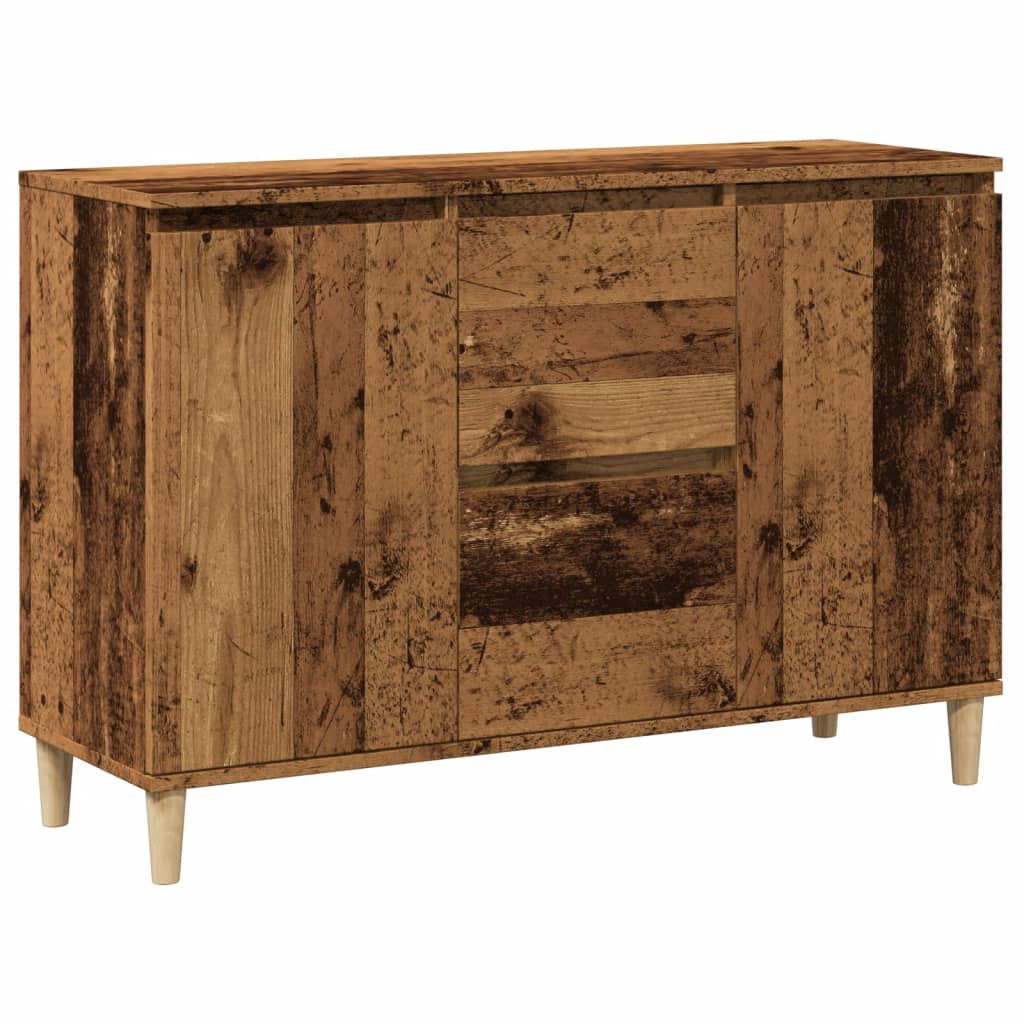 Skjenk gammelt tre 102x35x70 cm konstruert tre