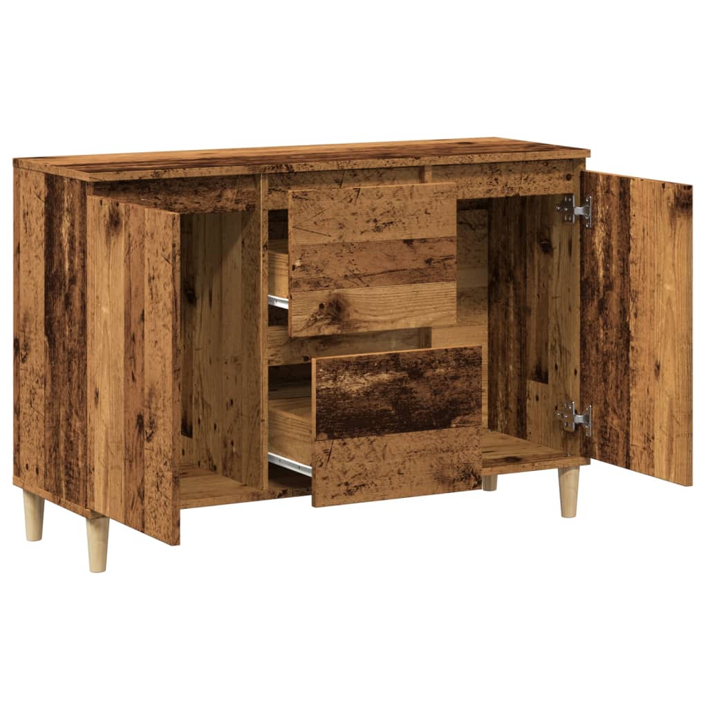 Skjenk gammelt tre 102x35x70 cm konstruert tre