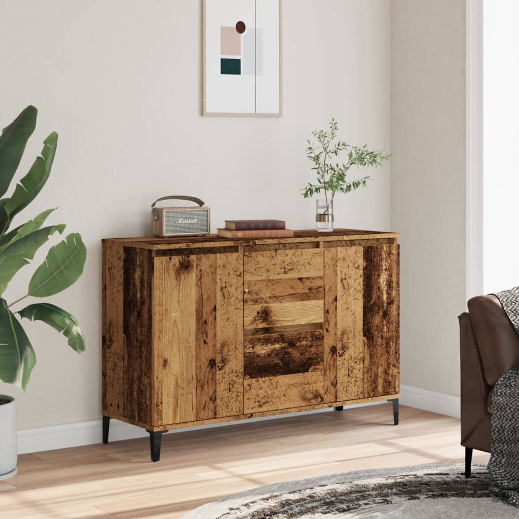 Skjenk gammelt tre 102x35x70 cm konstruert tre