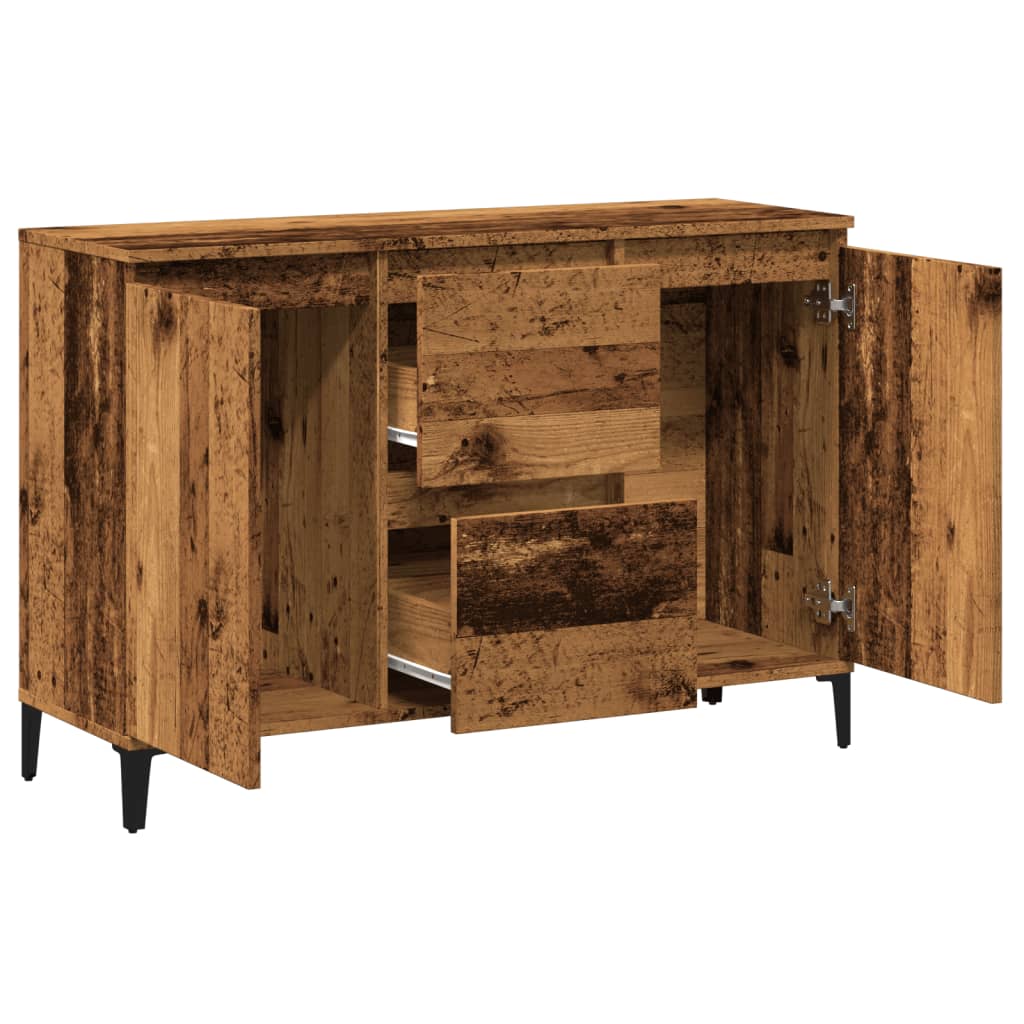 Skjenk gammelt tre 102x35x70 cm konstruert tre