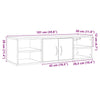 Veggskap gammelt tre 101x30x29 cm konstruert tre