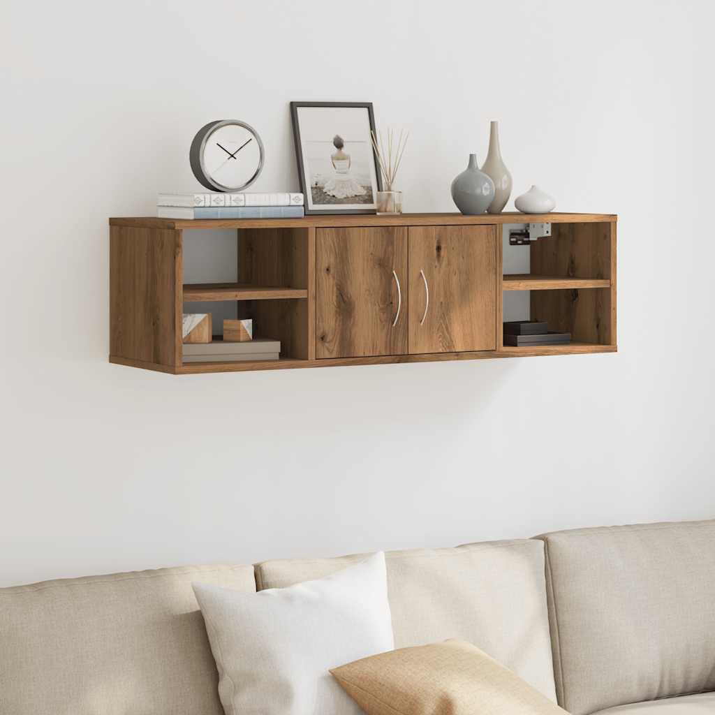Veggskap artisan eik 101x30x29 cm konstruert tre