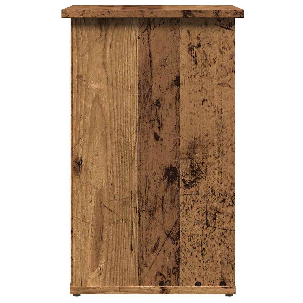 Skjenk gammelt tre 35x35x55 cm konstruert tre