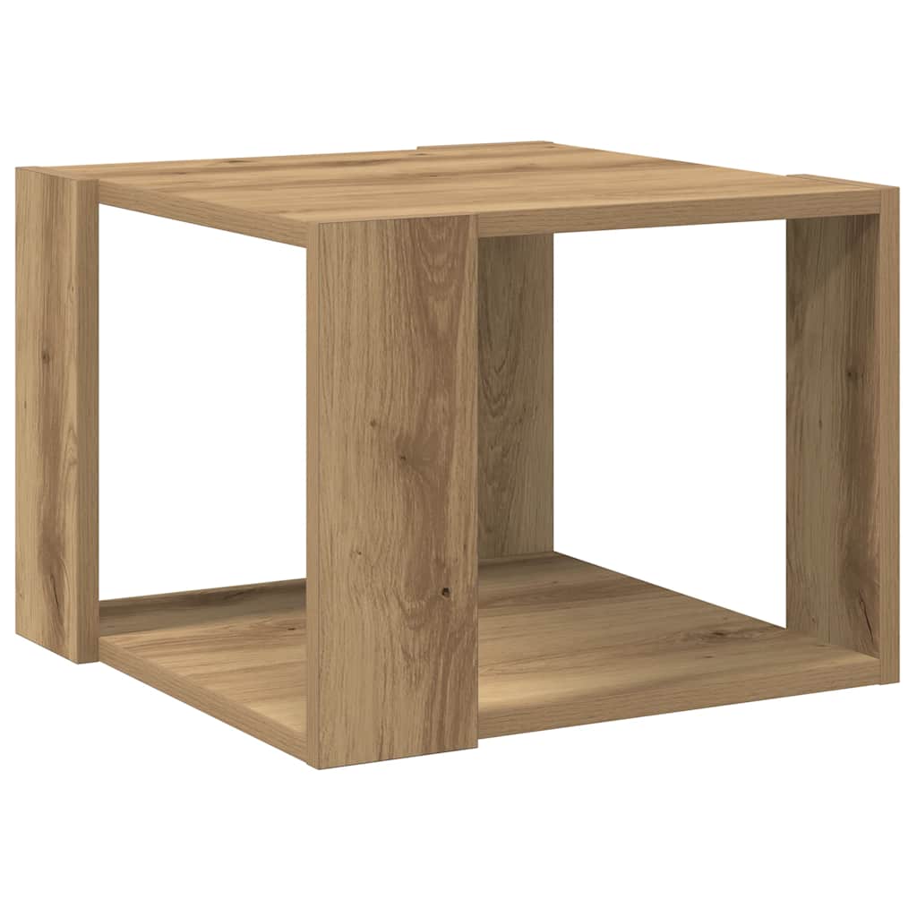 Salongbord artisan eik 40x40x30 cm konstruert tre