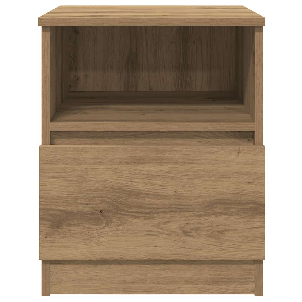 Nattbord 2 stk artisan eik 40x40x50 cm konstruert tre