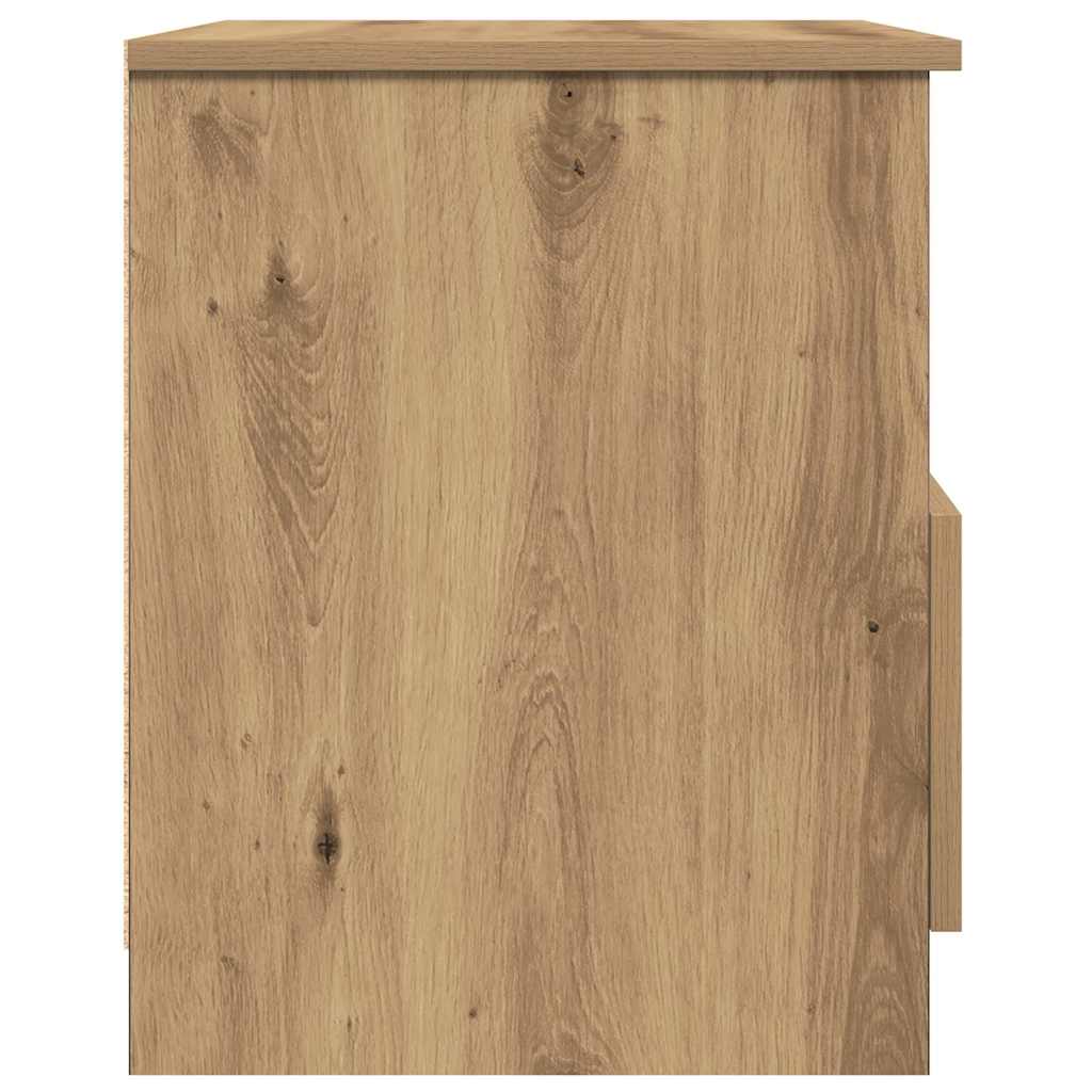 Nattbord 2 stk artisan eik 40x40x50 cm konstruert tre