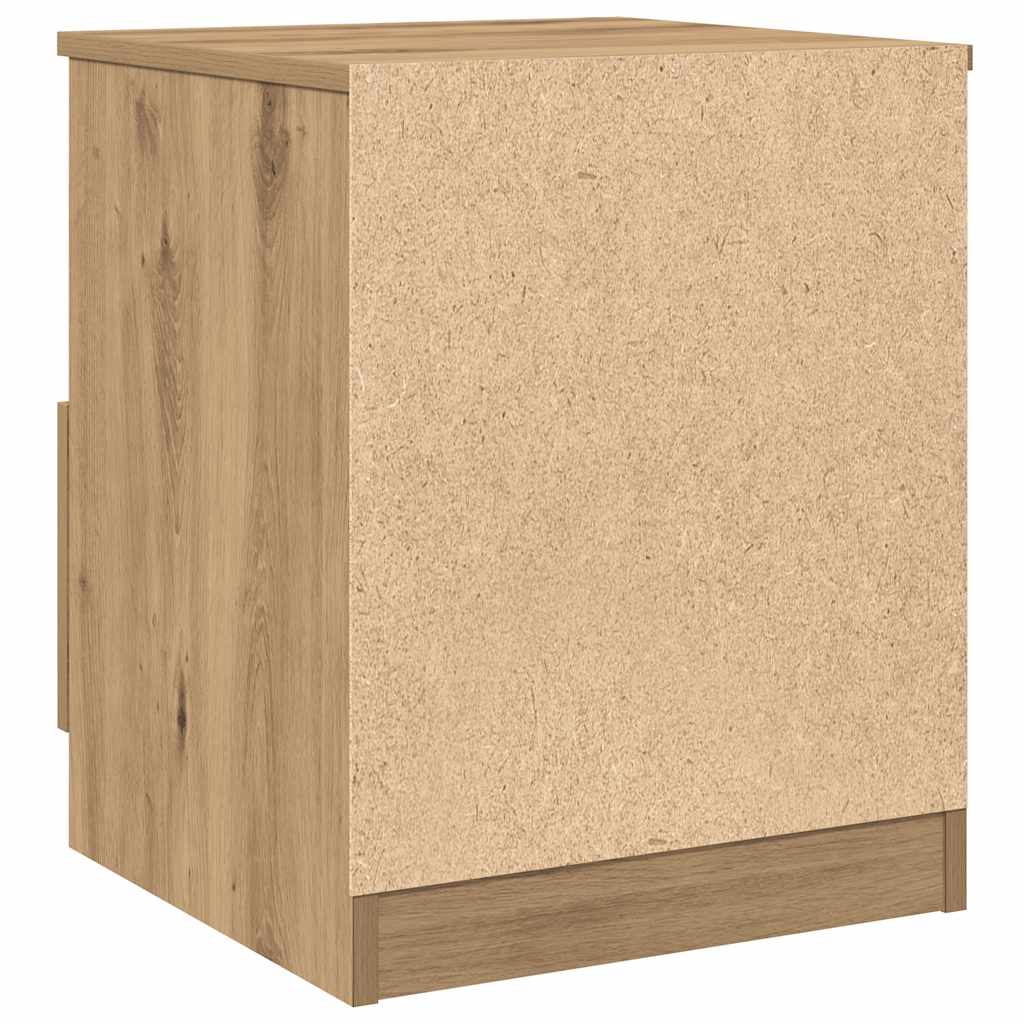 Nattbord 2 stk artisan eik 40x40x50 cm konstruert tre