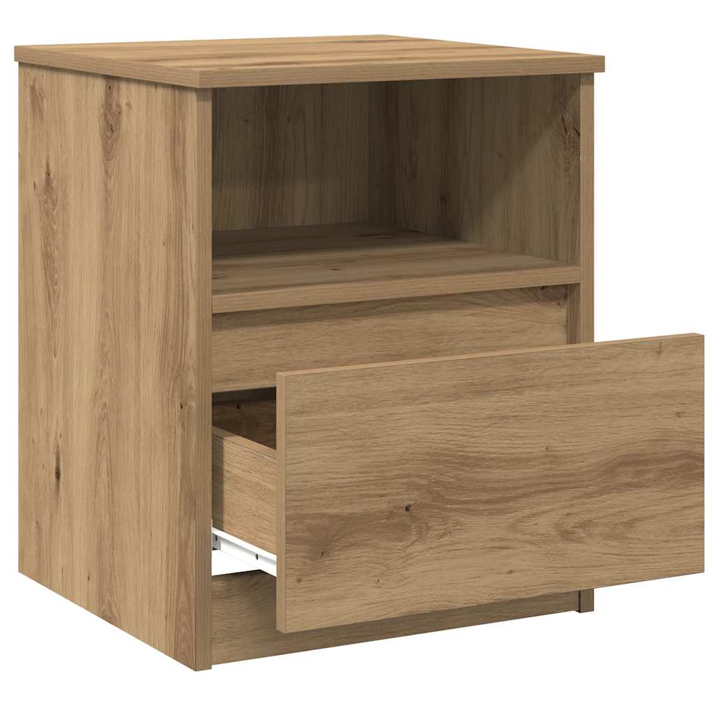 Nattbord 2 stk artisan eik 40x40x50 cm konstruert tre