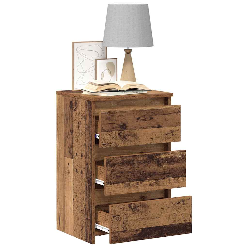 Nattbord 2 stk gammelt tre 40x35x62,5 cm konstruert tre
