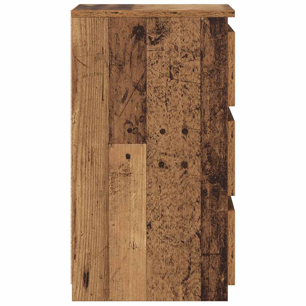 Nattbord 2 stk gammelt tre 40x35x62,5 cm konstruert tre