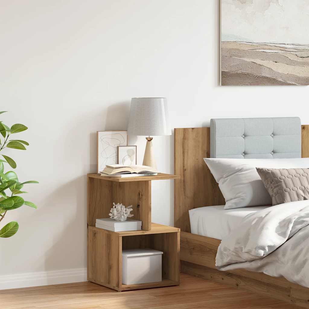 Nattbord artisan eik 35x35x55 cm konstruert tre