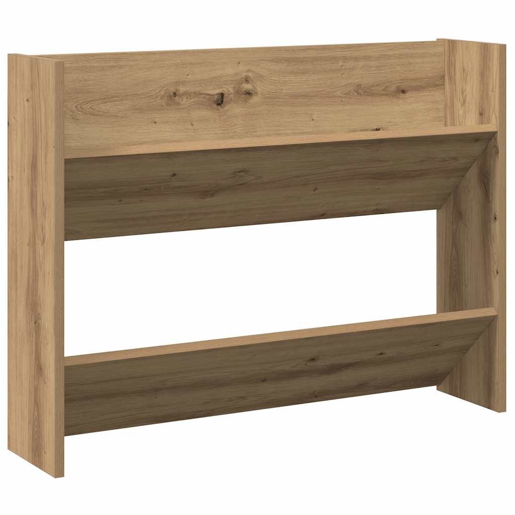 Veggmontert skohylle artisan eik 80x18x60 cm konstruert tre