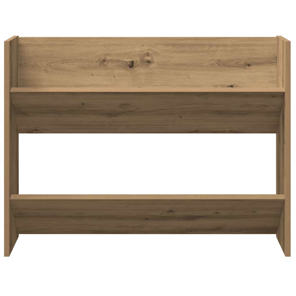 Veggmontert skohylle artisan eik 80x18x60 cm konstruert tre