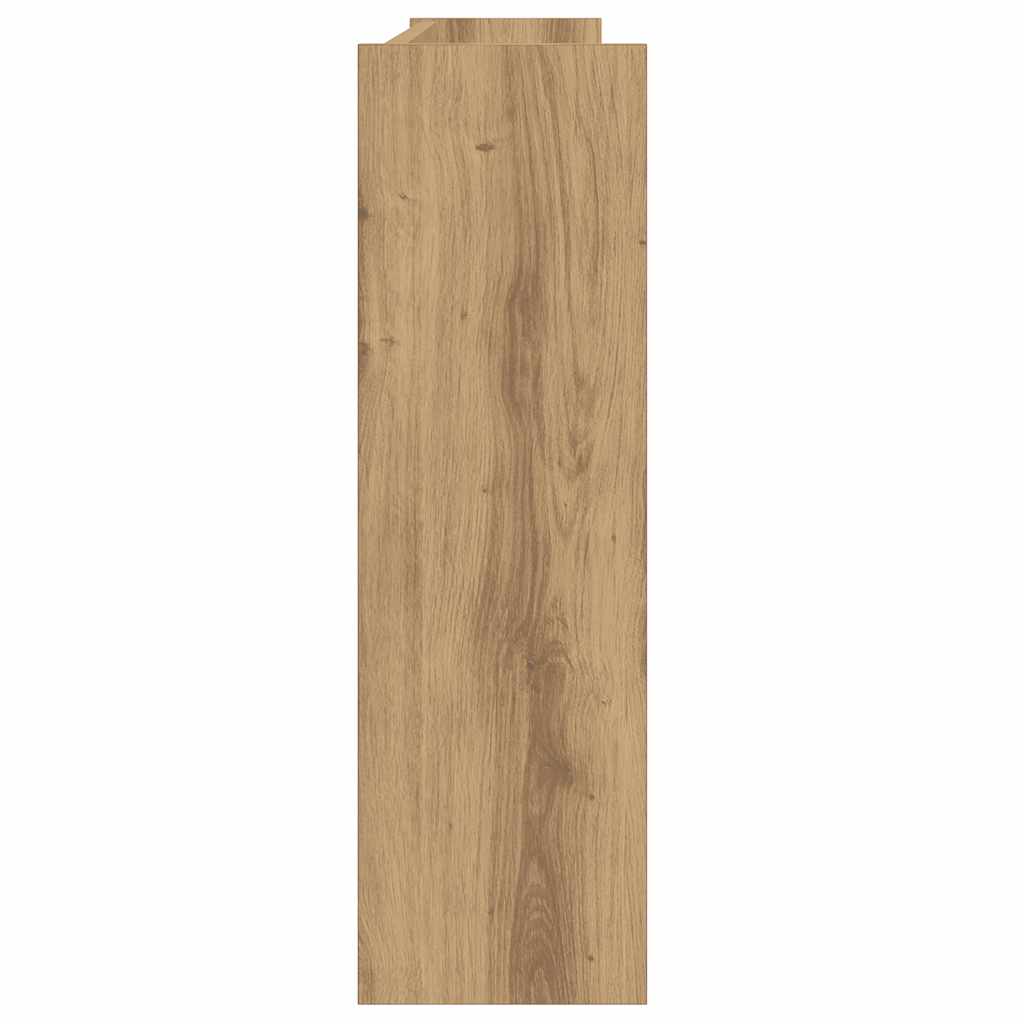 Veggmontert skohylle artisan eik 80x18x60 cm konstruert tre