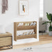 Veggmontert skohylle artisan eik 80x18x60 cm konstruert tre