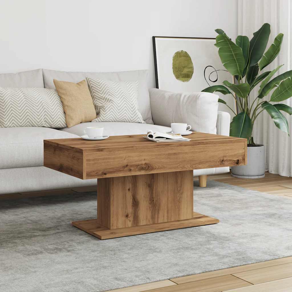 Salongbord artisan eik 96x50x45 cm konstruert tre