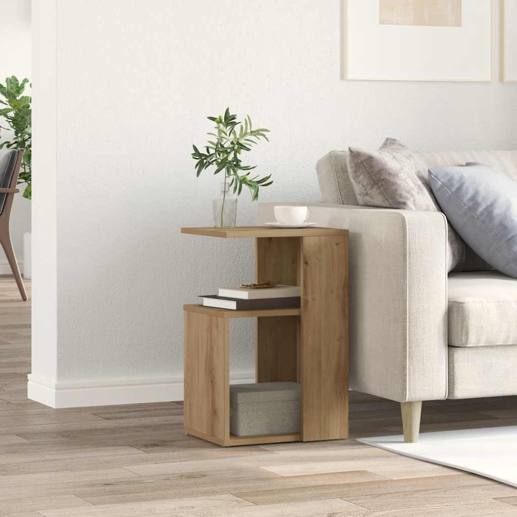 Sidebord artisan eik 36x30x56 cm konstruert tre
