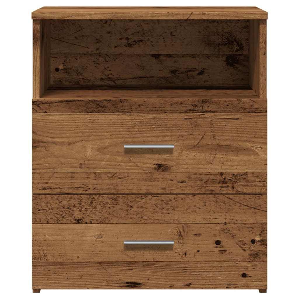 Nattbord gammelt tre 50x32x60 cm konstruert tre