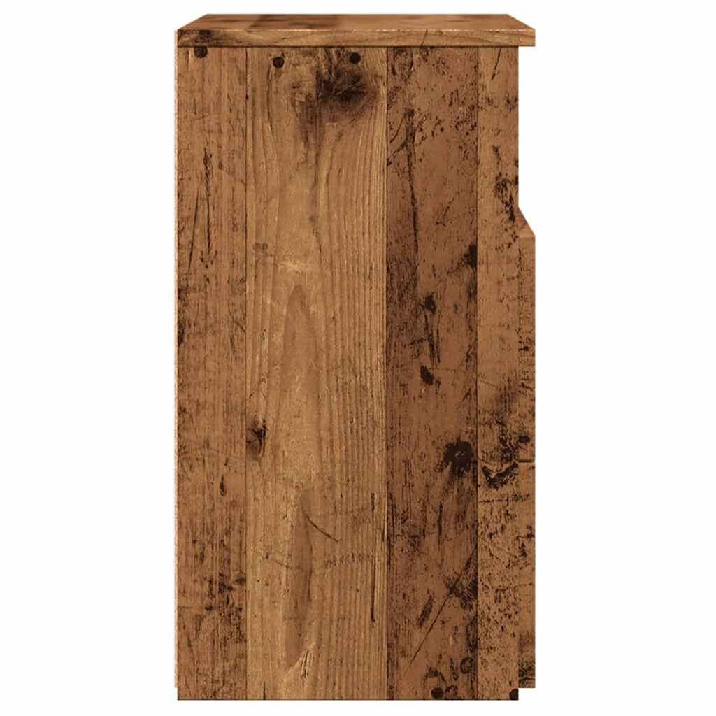 Nattbord gammelt tre 50x32x60 cm konstruert tre