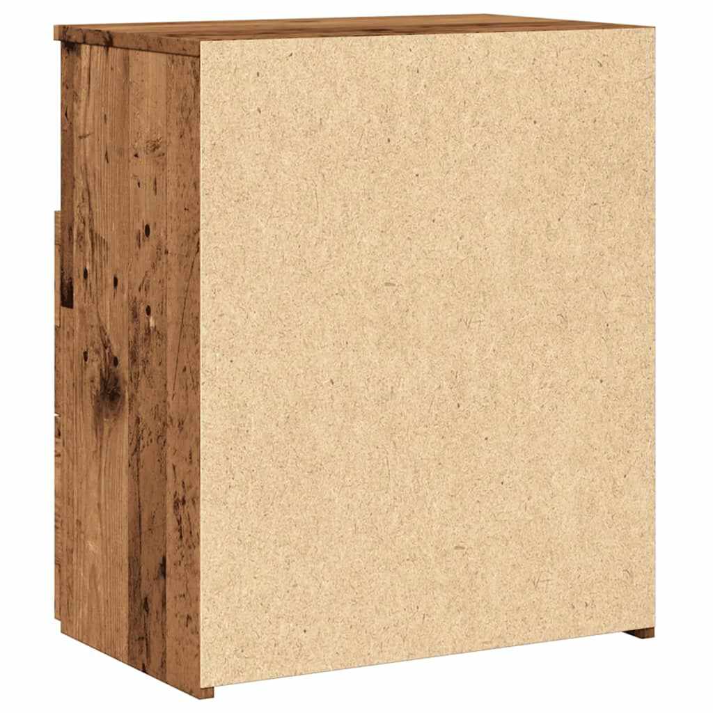 Nattbord gammelt tre 50x32x60 cm konstruert tre