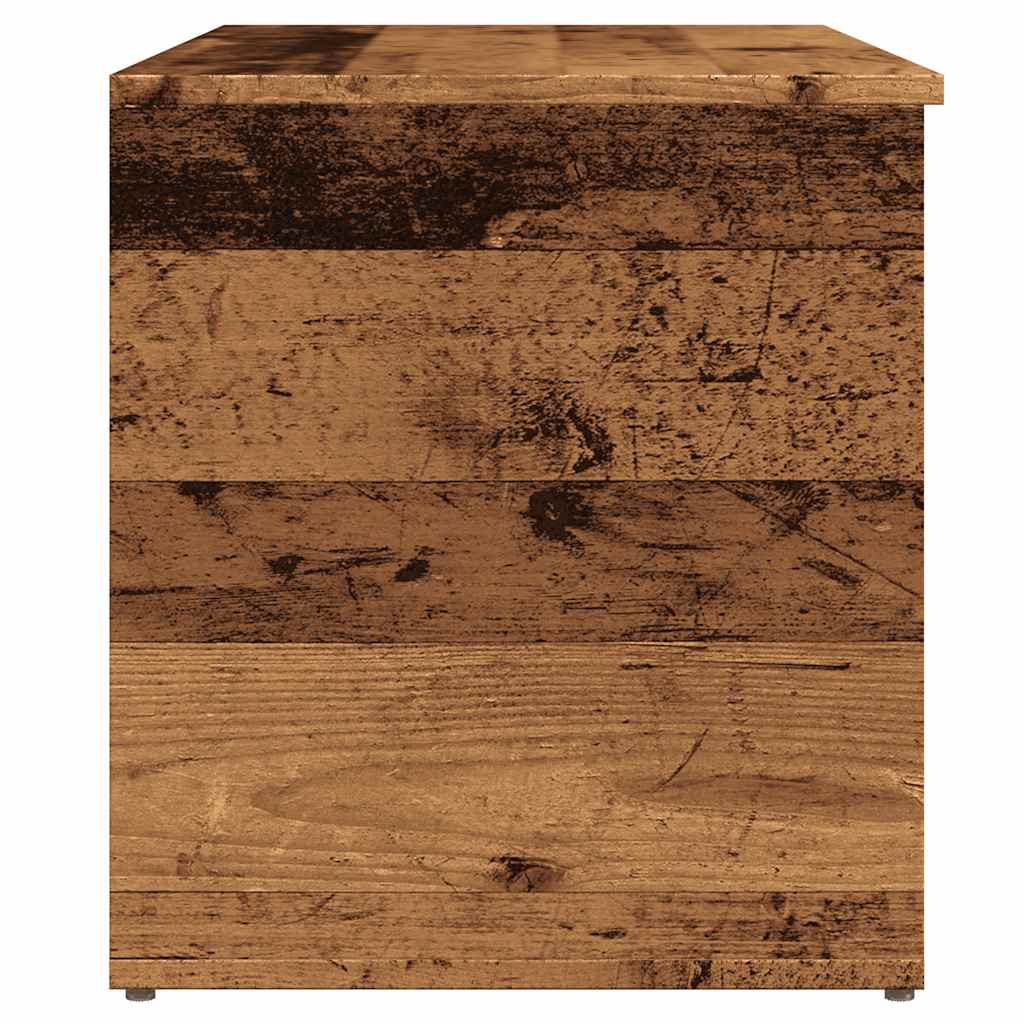 Oppbevaringskiste gammelt tre 84x42x46 cm konstruert tre