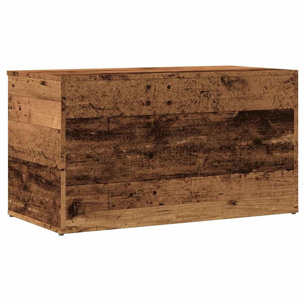 Oppbevaringskiste gammelt tre 84x42x46 cm konstruert tre