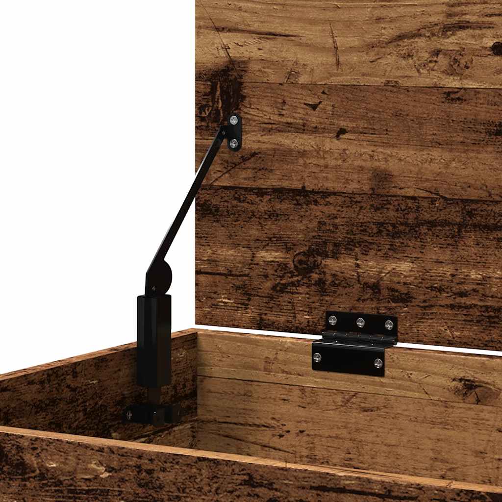 Oppbevaringskiste gammelt tre 84x42x46 cm konstruert tre