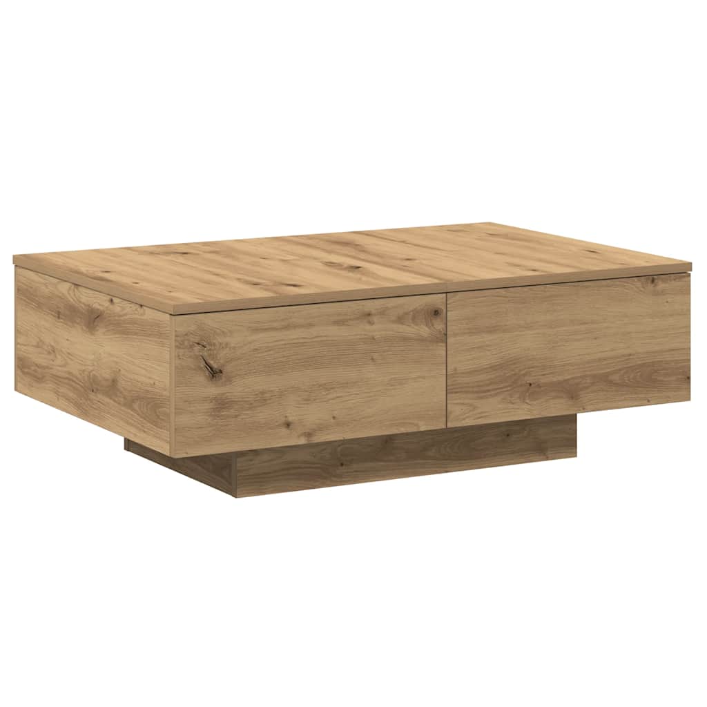 Salongbord artisan eik 90x60x31 cm konstruert tre
