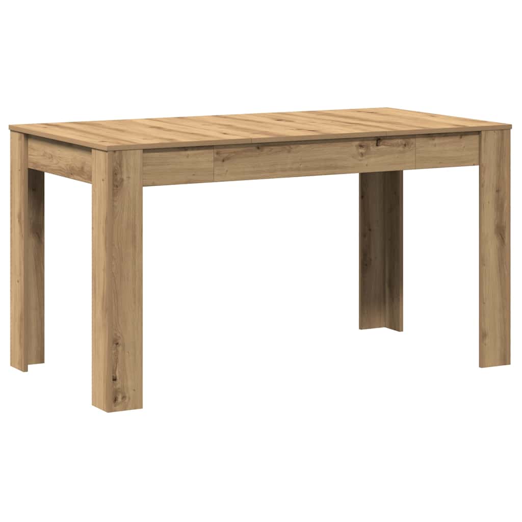 Spisebord artisan eik 140x74,5x76 cm konstruert tre vidaXL