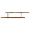 Veggmontert TV-hylle gammelt tre 125x18x23 cm konstruert tre