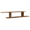 Veggmontert TV-hylle gammelt tre 125x18x23 cm konstruert tre