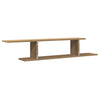 Veggmontert TV-hylle artisan eik 125x18x23 cm konstruert tre