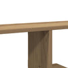 Veggmontert TV-hylle artisan eik 125x18x23 cm konstruert tre