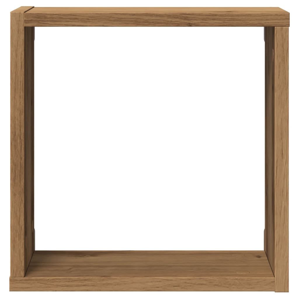 Vegghyller kube 4 stk artisan eik 30x15x30 cm konstruert tre