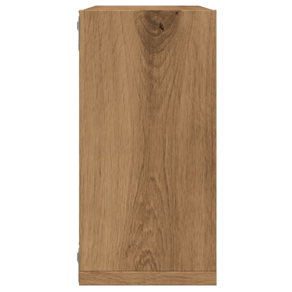 Vegghyller kube 4 stk artisan eik 30x15x30 cm konstruert tre