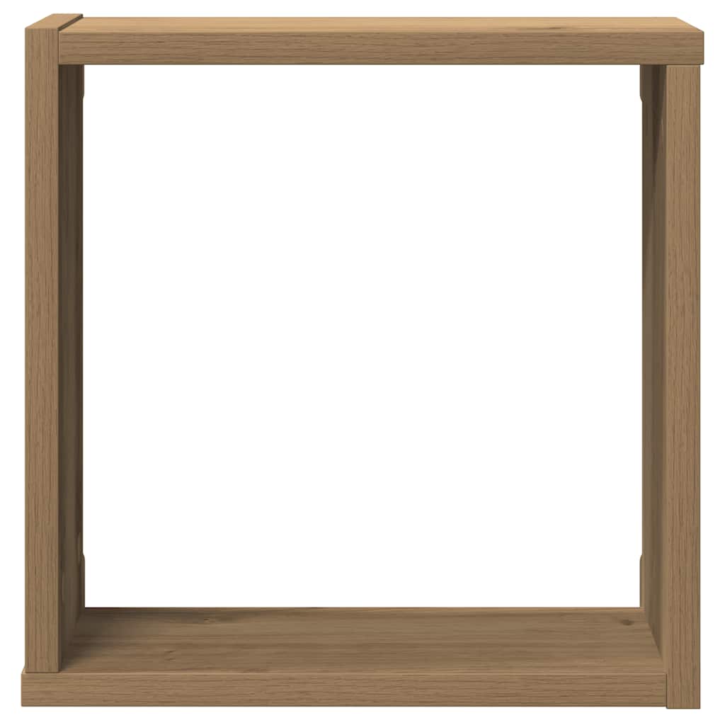 Vegghyller kube 6 stk artisan eik 30x15x30 cm konstruert tre