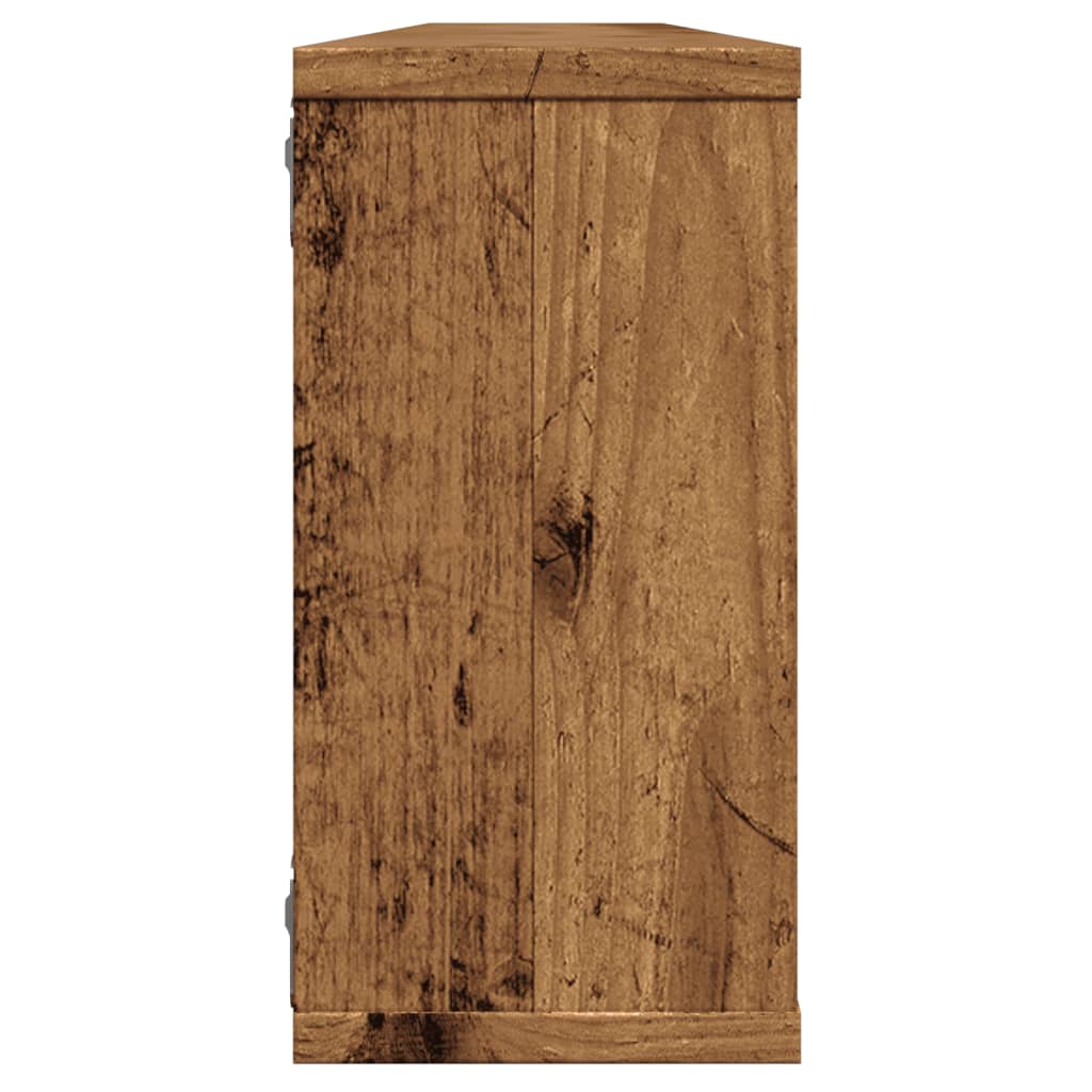 Vegghyller kube 2 stk gammelt tre 100x15x30 cm konstruert tre vidaXL
