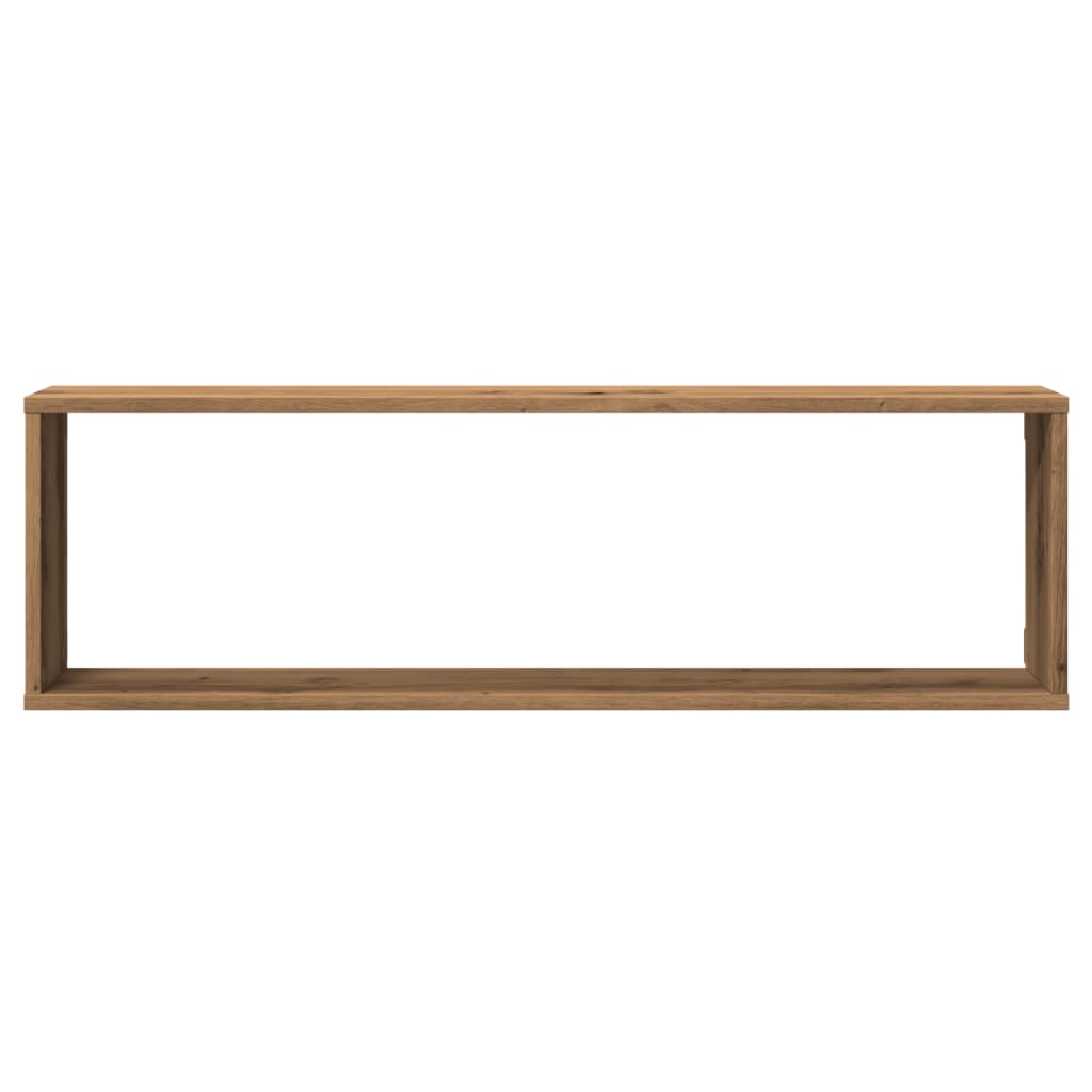 Vegghyller kube 2 stk artisan eik 100x15x30 cm konstruert tre