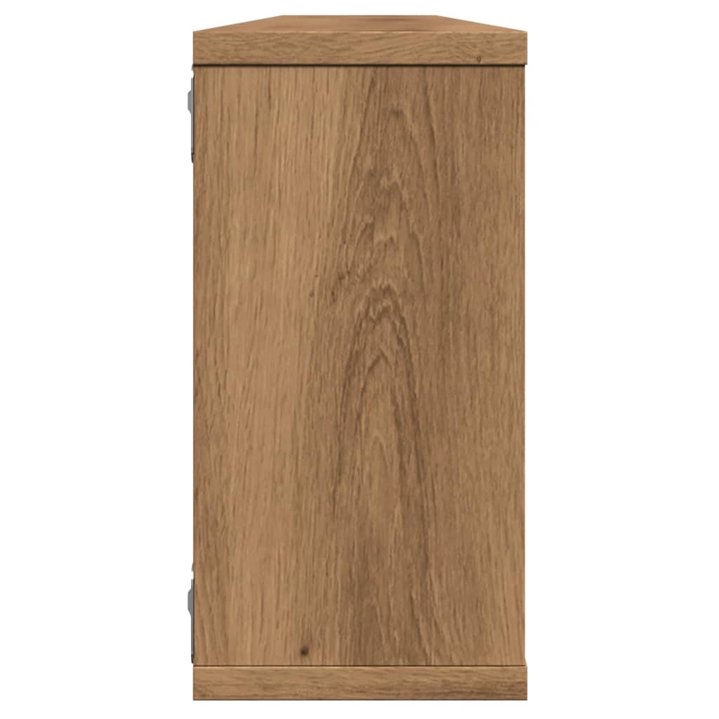 Vegghyller kube 2 stk artisan eik 100x15x30 cm konstruert tre