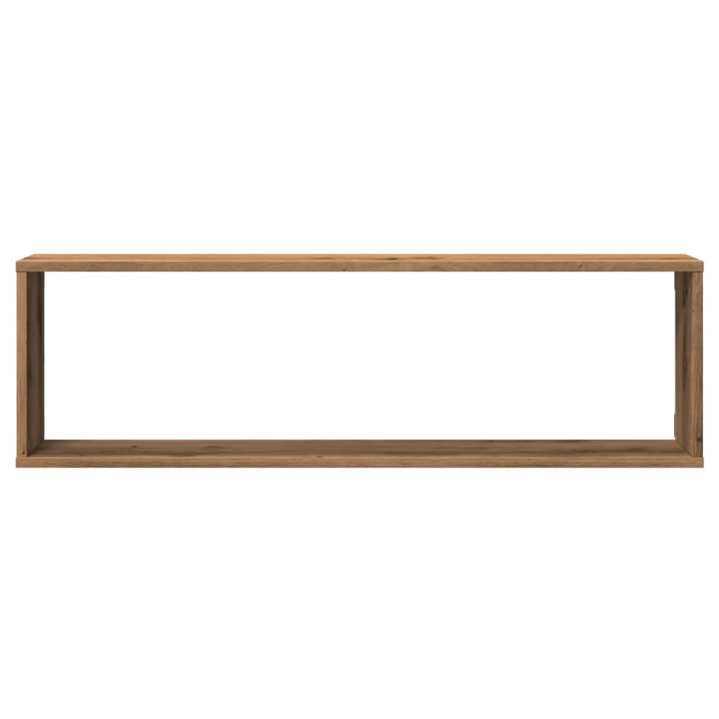 Vegghyller kube 4 stk artisan eik 100x15x30 cm konstruert tre