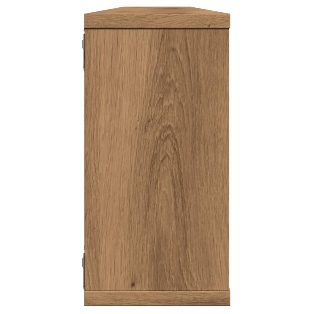 Vegghyller kube 4 stk artisan eik 100x15x30 cm konstruert tre
